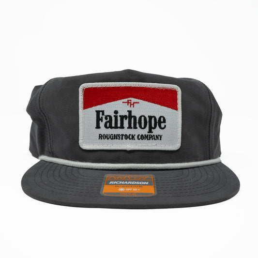 The “Cowboy Killer” Flip-Up Stay Pinch Rope Hat - Charcoal/White - Fairhope Roughstock Company