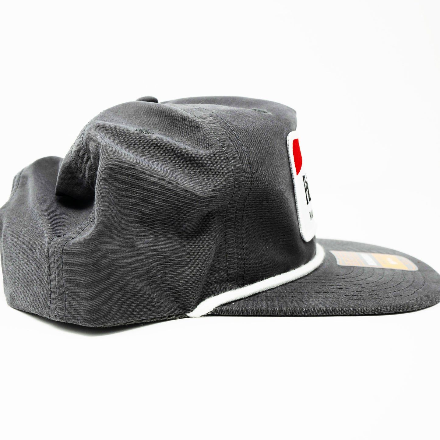 The “Cowboy Killer” Flip-Up Stay Pinch Rope Hat - Charcoal/White - Fairhope Roughstock Company