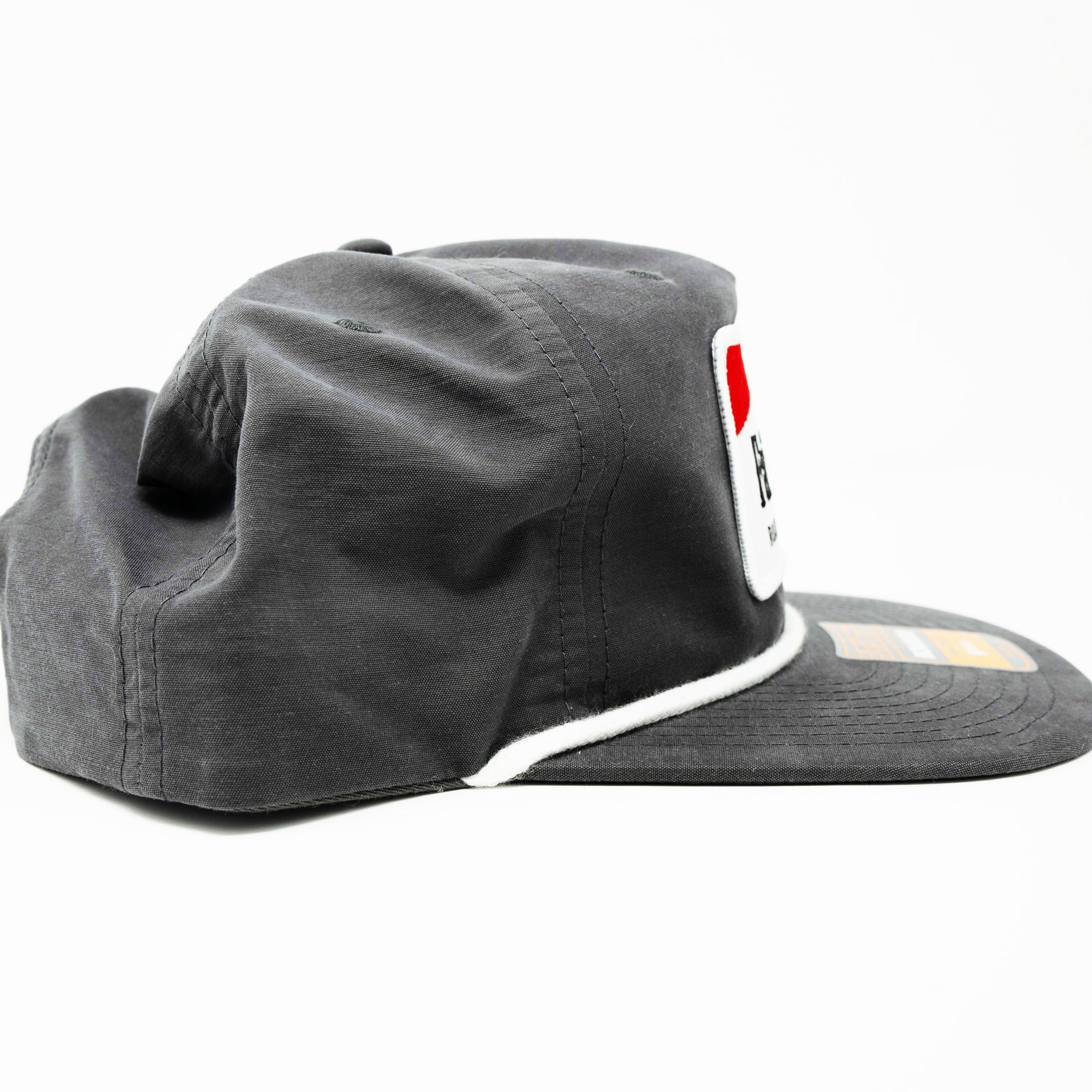 The “Cowboy Killer” Flip-Up Stay Pinch Rope Hat - Charcoal/White - Fairhope Roughstock Company