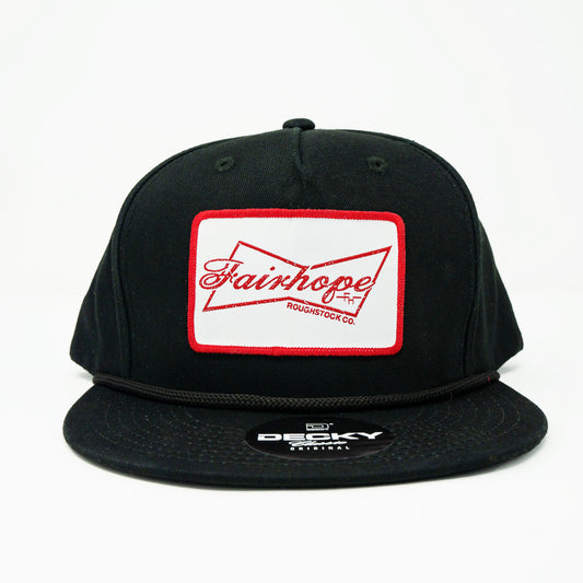 The “FRC Heavy” Rope Hat - Black - Fairhope Roughstock Company