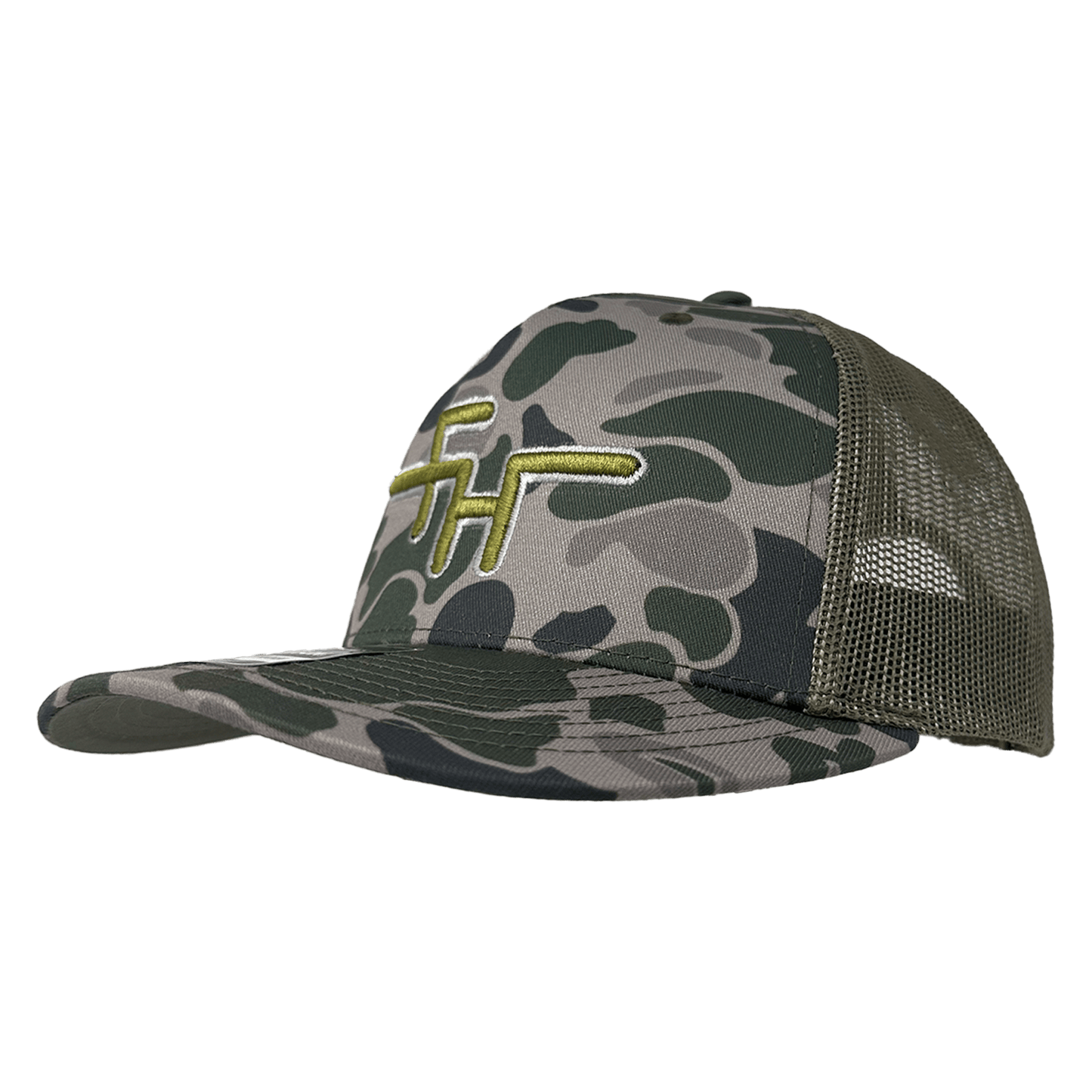 The Logo Hat - Marsh Camo | Fairhope Roughstock Company