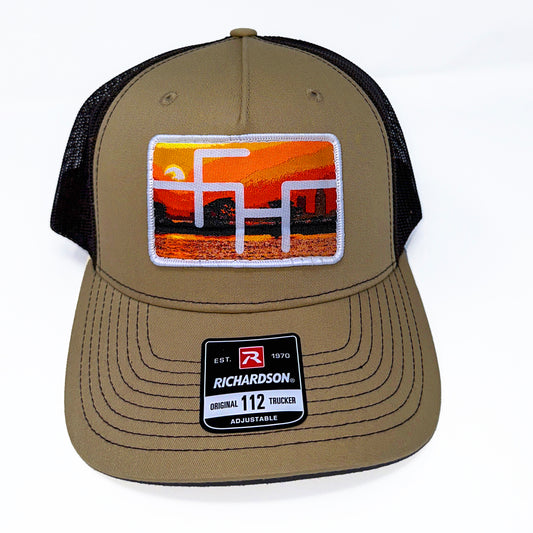 The “Mobile Bay" Trucker Hat - Tan/Black - Fairhope Roughstock Company