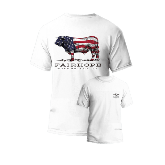 The Red, White, & Rodeo Tee - Fairhope Roughstock Company