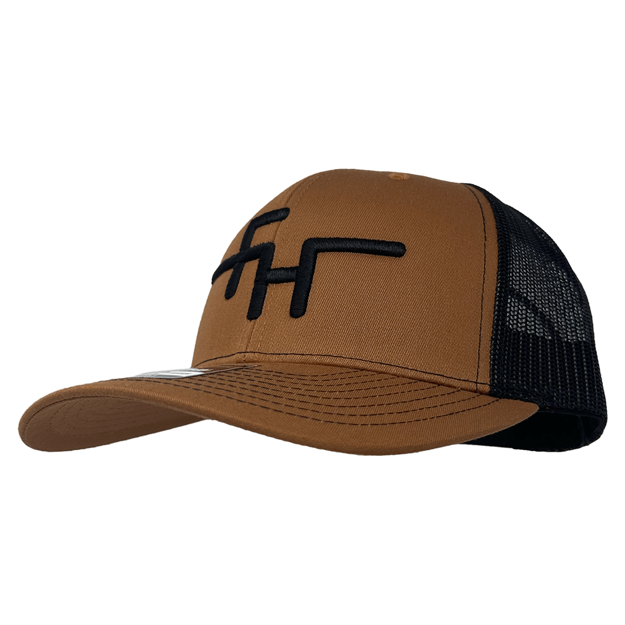 The Logo Hat - Caramel/Black | Fairhope Roughstock Company
